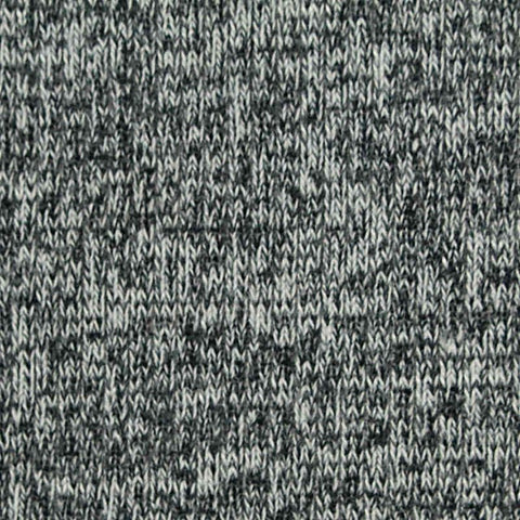 Black Marl Rib Knit, Cotton-Poly, 420 gsm