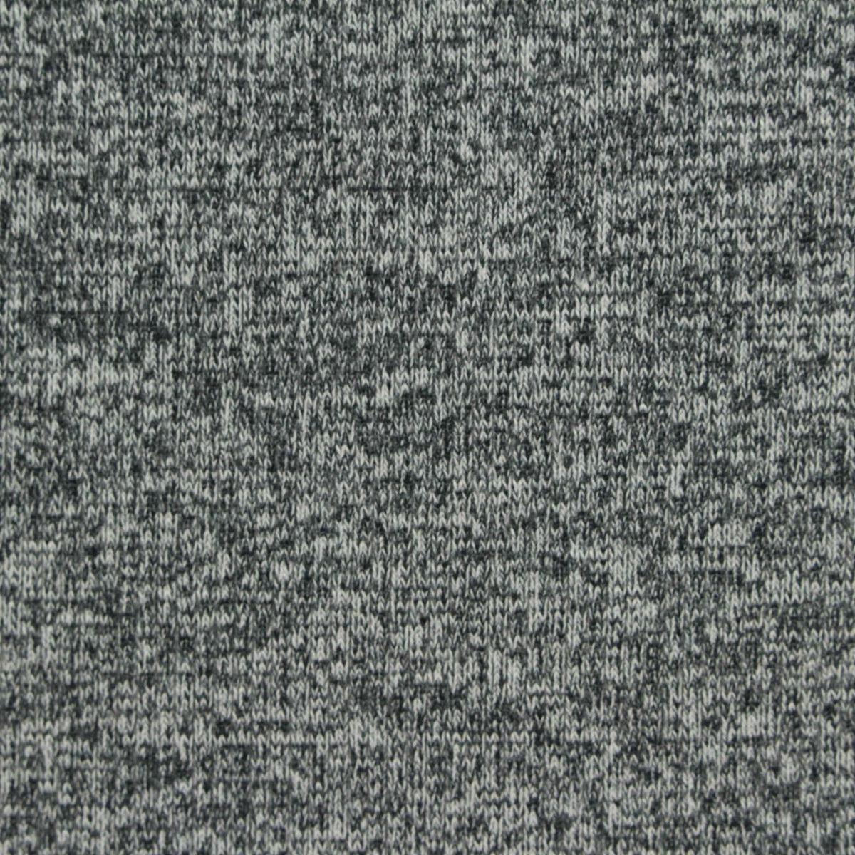 Black Marl Rib Knit, Cotton-Poly, 420 gsm