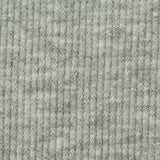 Heathered Grey Marl Rib Knit, Polyester — texture