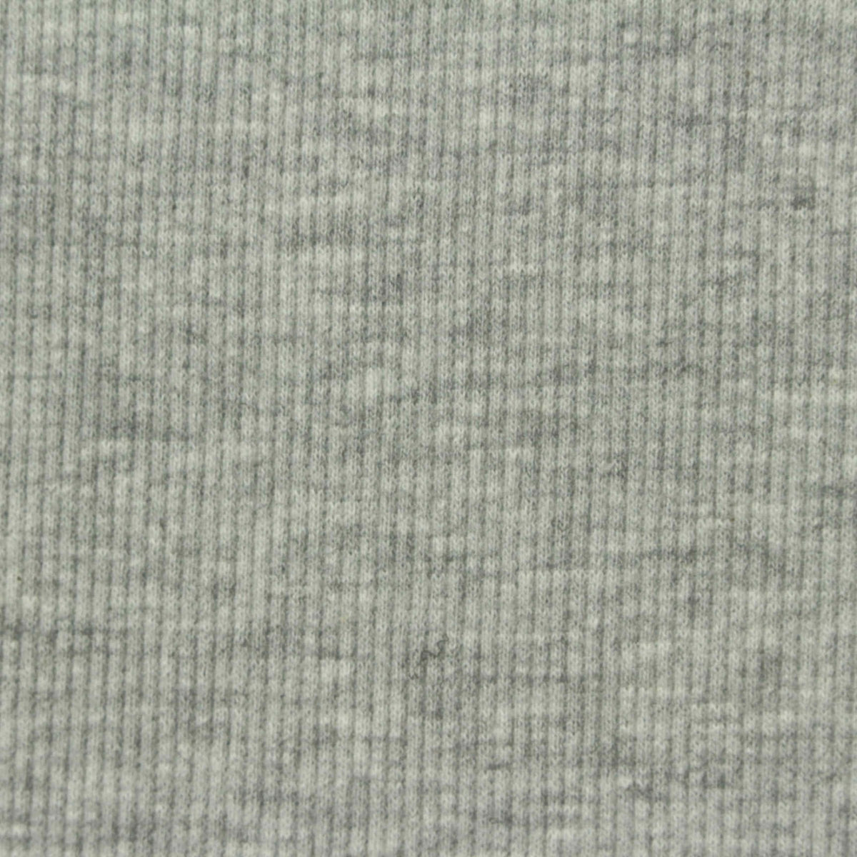 Heathered Grey Marl Rib Knit, Polyester, 230 gsm