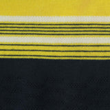 Yellow Horizontal-Stripe Jersey Knit, Cotton