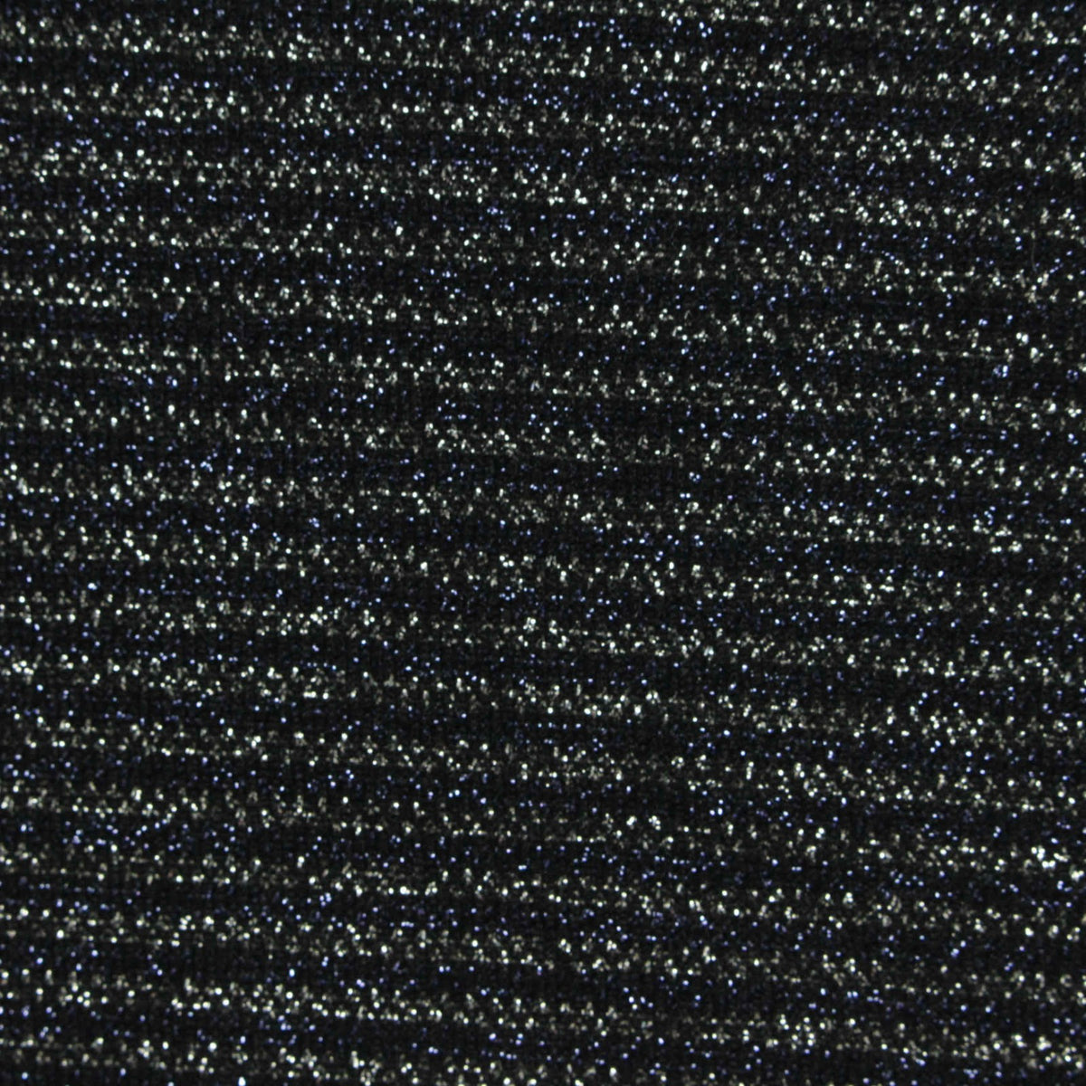 Black Glitter-Stripe Knit, Nylon