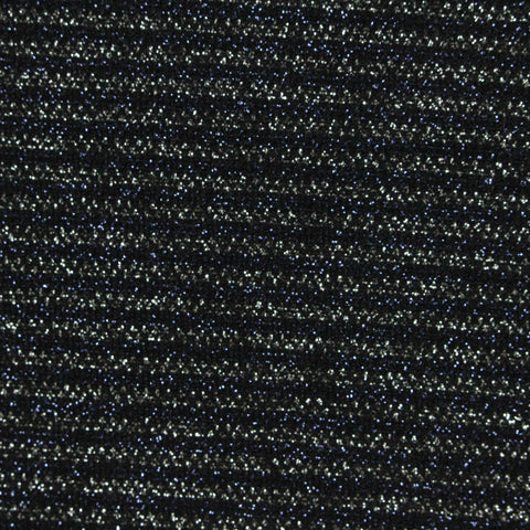 Black Glitter-Stripe Knit, Nylon
