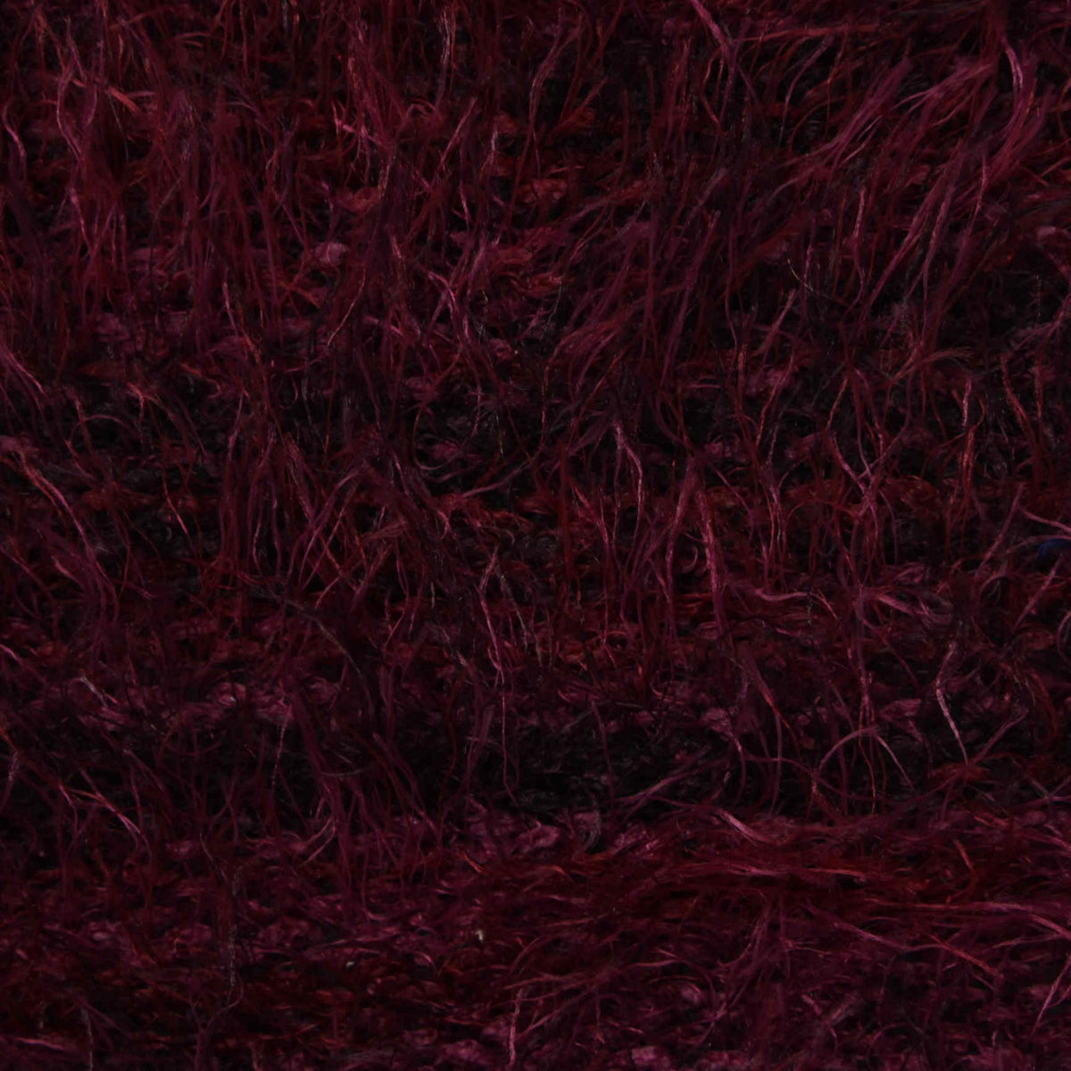 Dark Red Marl Chunky Knit, Nylon-Poly