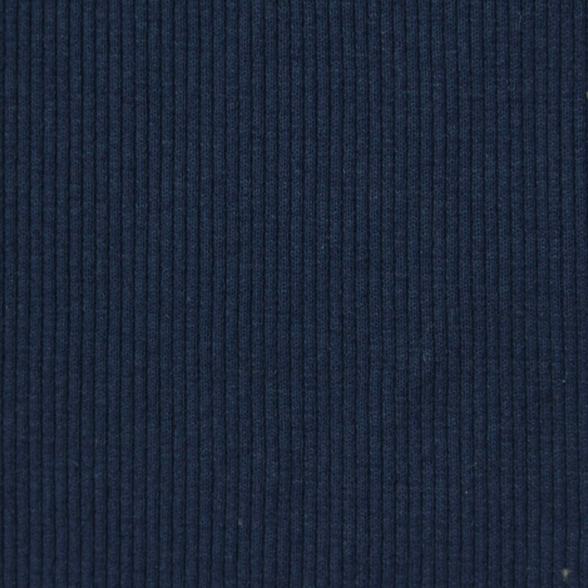 Navy Rib Knit, Cotton-Poly