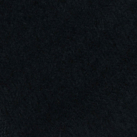 Brushed 100% Polyester Chunky Knit Fabric, 300 gsm — Black