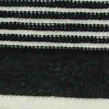 Black Horizontal-Stripe Knit, Cotton — texture
