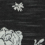 White Floral Jersey Knit, Cotton-Modal — texture