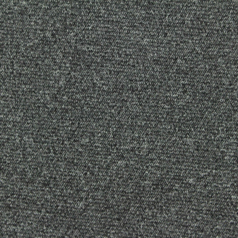 Heather Grey Marl Rib Knit, Polyester, 228 gsm