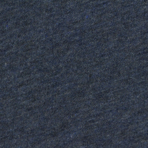 Dark Blue Marl Jersey Knit, Poly-Cotton, 138 gsm, ref EF-243907