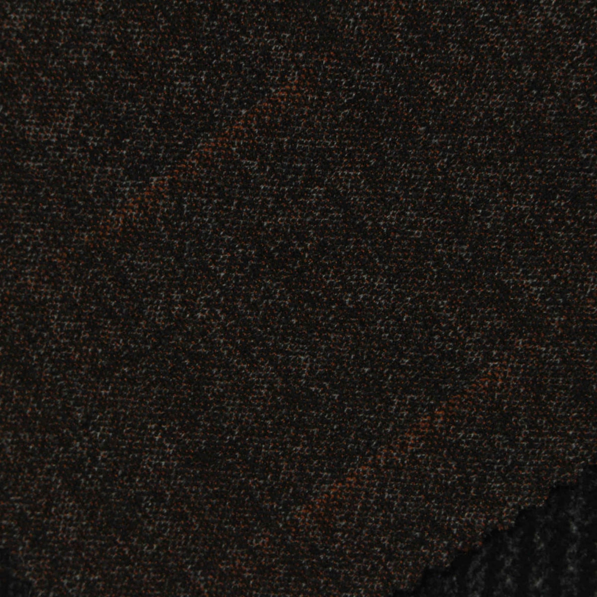 Dark Grey Plaid Ponte Knit, Viscose-Nylon