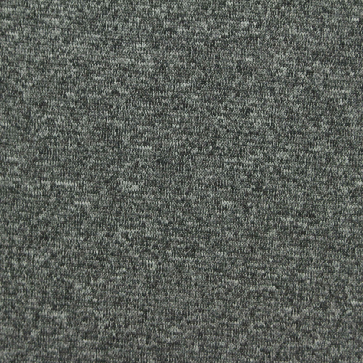 Heathered Grey Marl Rib Knit, Polyester, 228 gsm
