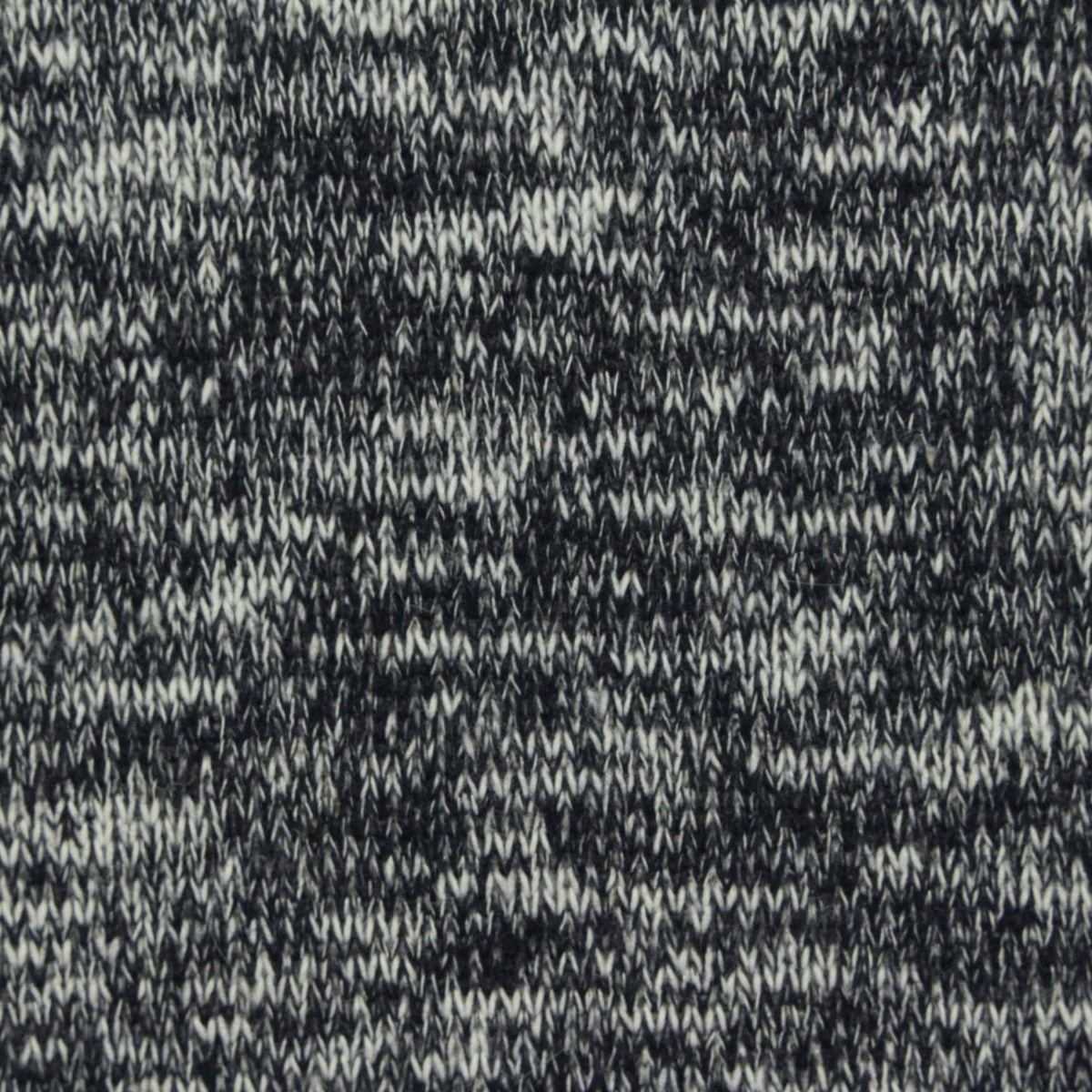 Black Marl French Terry, Cotton-Poly, 302 gsm