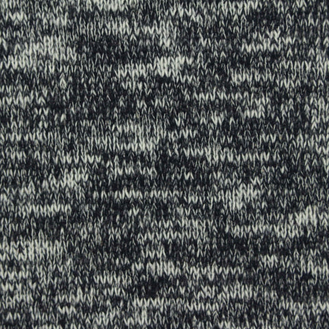 Black Marl French Terry, Cotton-Poly, 302 gsm