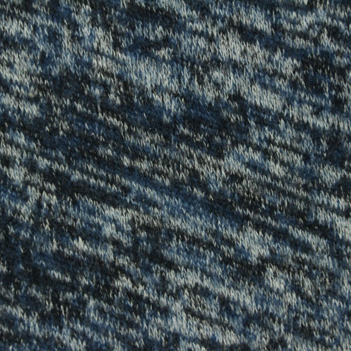 Heathered Blue Marl Chunky Knit, Viscose-Poly