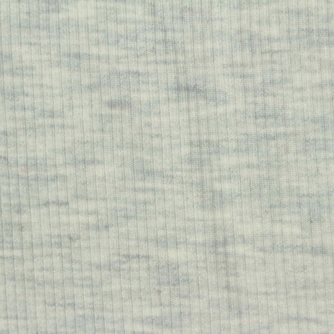 Light Grey Marl Rib Knit, Polyester, 220 gsm