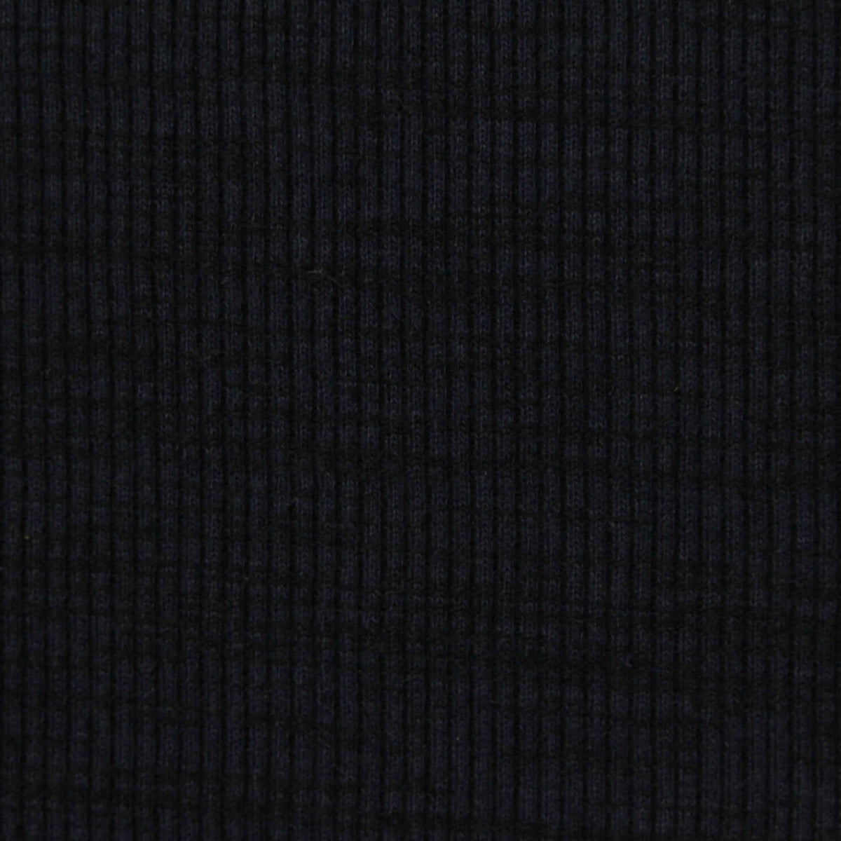 Polyester Cotton Stretch Rib Knit Fabric, 510 gsm — Navy