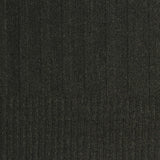 Polyester Viscose Stretch Rib Knit Fabric, 190 gsm — Black