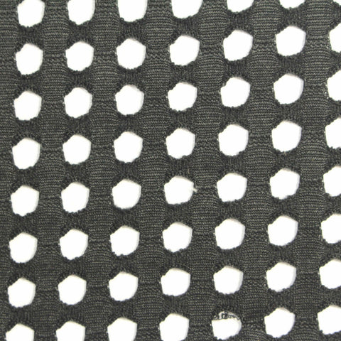 100% Polyester Knit Fabric, 140 gsm, 165 cm — Black