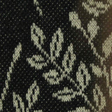 Black Floral Jacquard, Poly-Cotton — texture