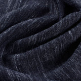 Dark Blue Marl French Terry, Cotton-Poly