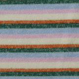 Green Horizontal-Stripe Chunky Knit, Viscose-Poly