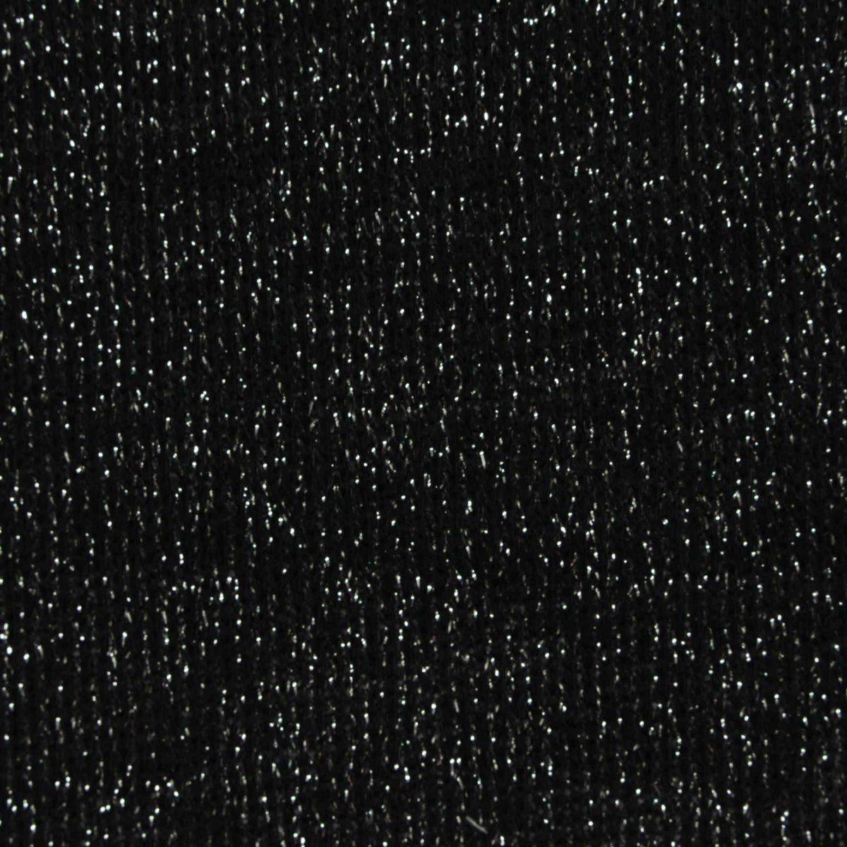 Black Marl Chunky Knit, Poly-Viscose, 200 gsm, 135 cm