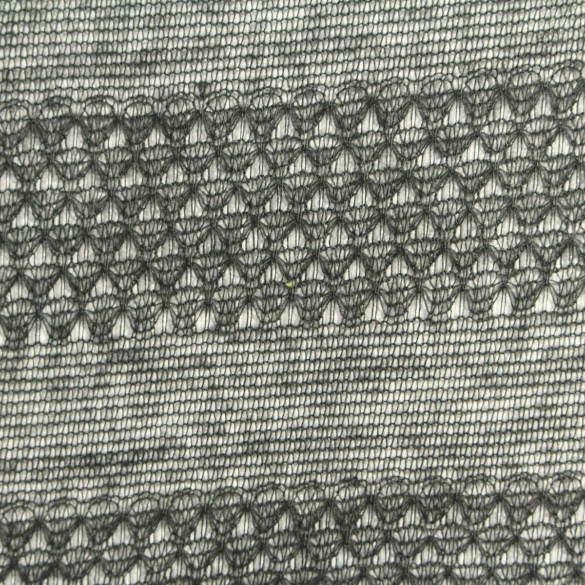 Grey Horizontal-Band Chunky Knit, Polyester