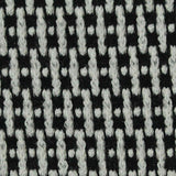 Black Geometric-Dash Chunky Knit, Poly-Spandex — texture