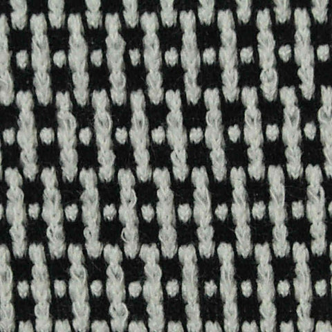 Black Geometric-Dash Chunky Knit, Poly-Spandex
