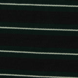 Black Horizontal-Stripe Piqué Knit, Poly-Viscose