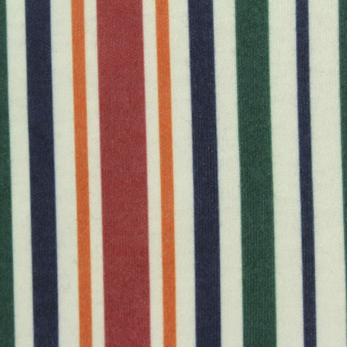 Cream Vertical-Stripe Interlock Knit, Polyester, 186 gsm