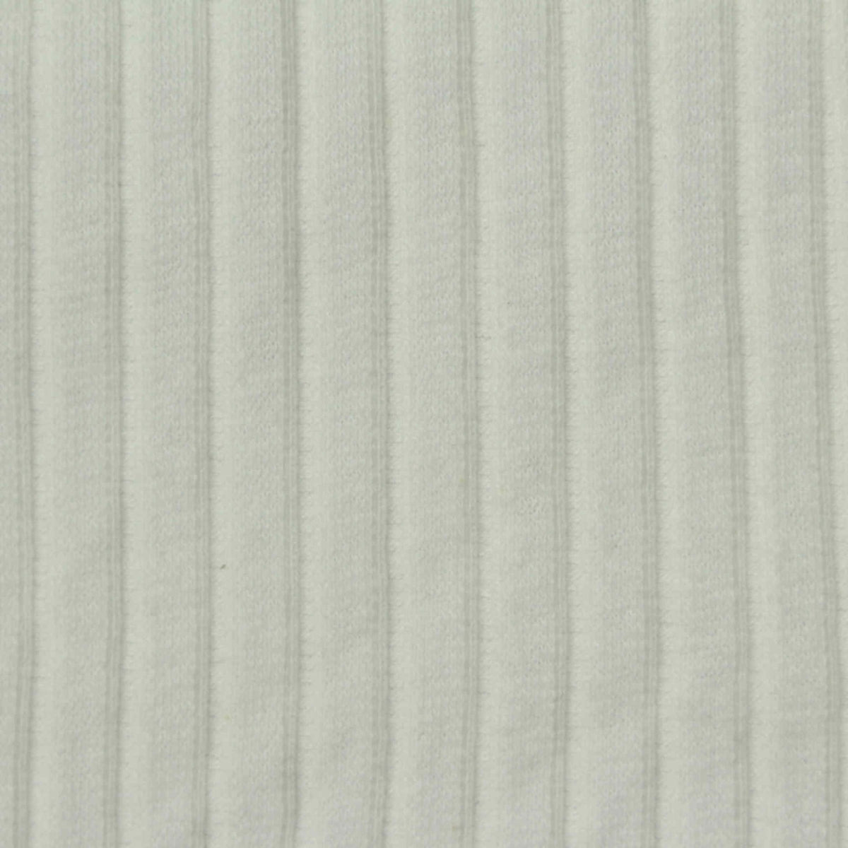 Cotton Stretch Rib Knit Fabric, 190 gsm, 135 cm — White, ref EF-244191