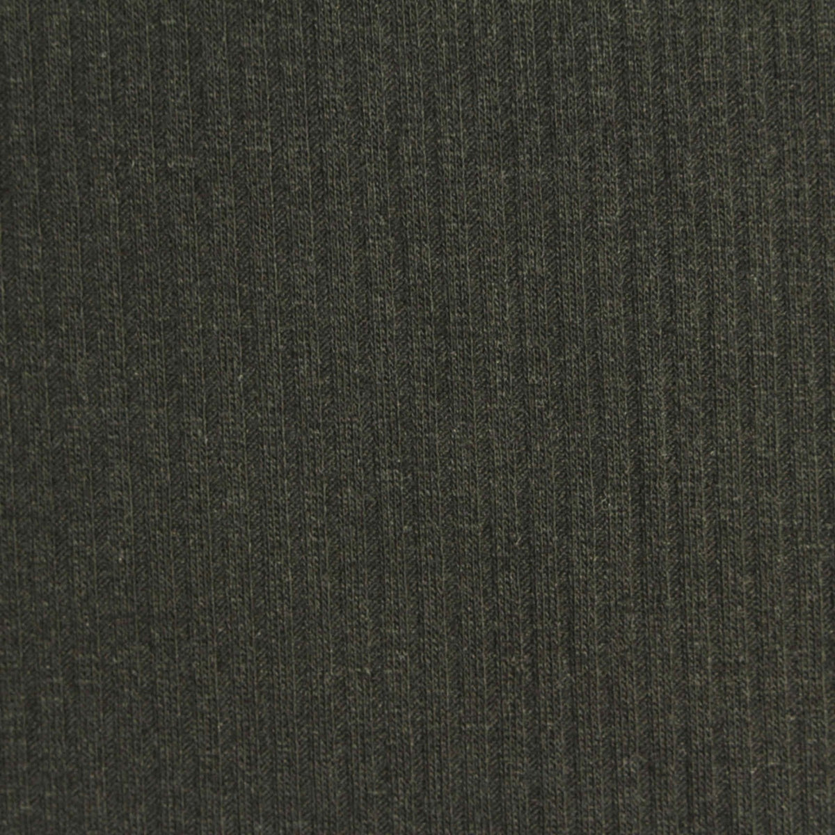 Dark Green Marl Rib Knit, Polyester, 220 gsm, 120 cm