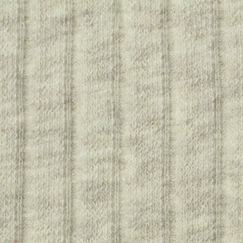 Cotton Stretch Rib Knit Fabric, 220 gsm, 115 cm — Beige