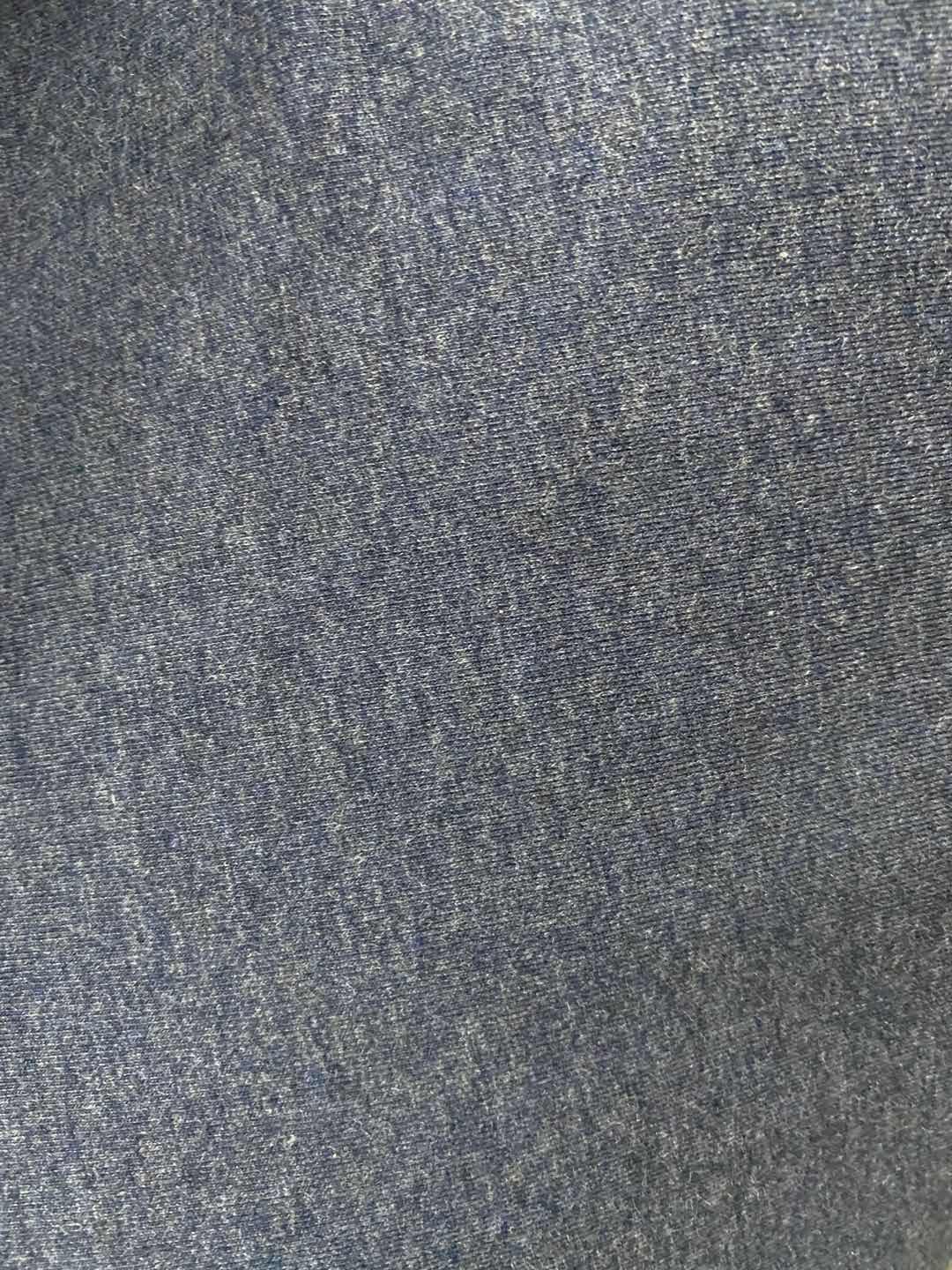 Heathered Blue Marl Jersey Knit, Cotton, 210 gsm