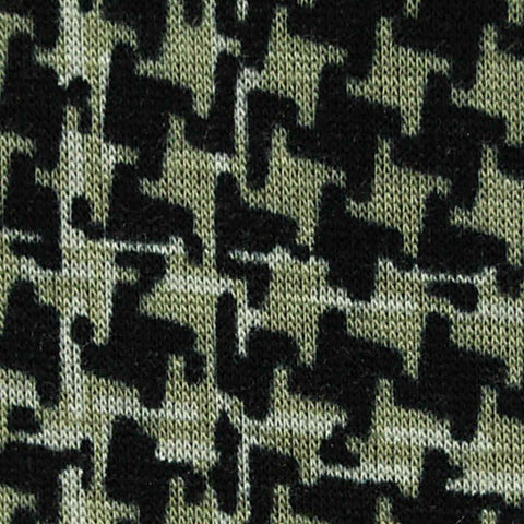Black Houndstooth Velvet, Polyester