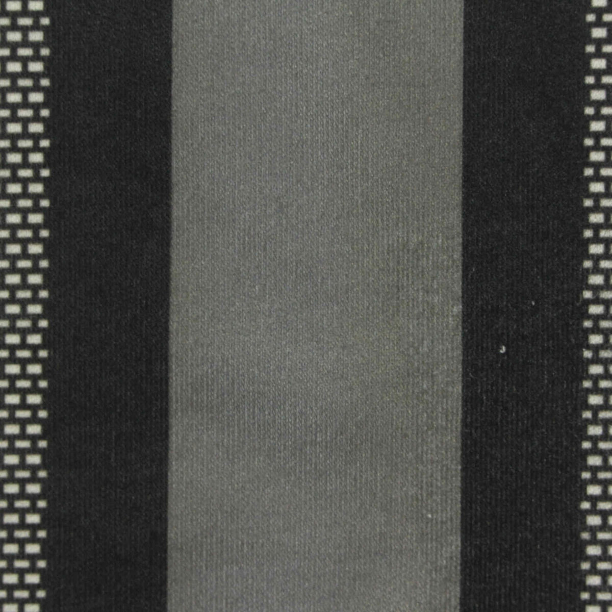 Grey Vertical-Stripe Interlock Knit, Polyester, 170 gsm