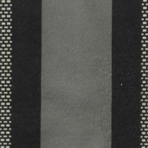 Grey Vertical-Stripe Interlock Knit, Polyester, 170 gsm