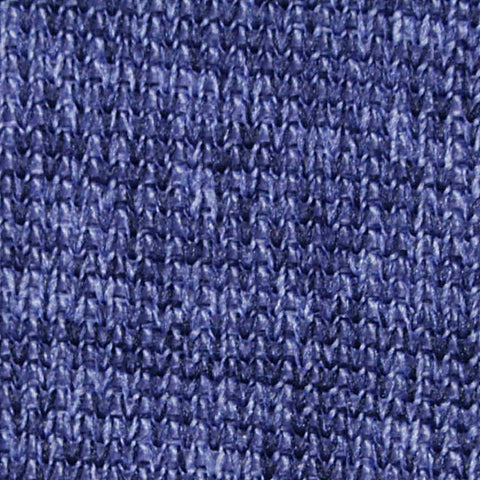 Blue Marl Rib Knit, Polyester, 230 gsm, 155 cm