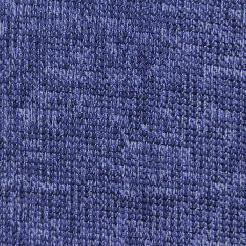 Blue Marl Rib Knit, Polyester, 230 gsm, 155 cm