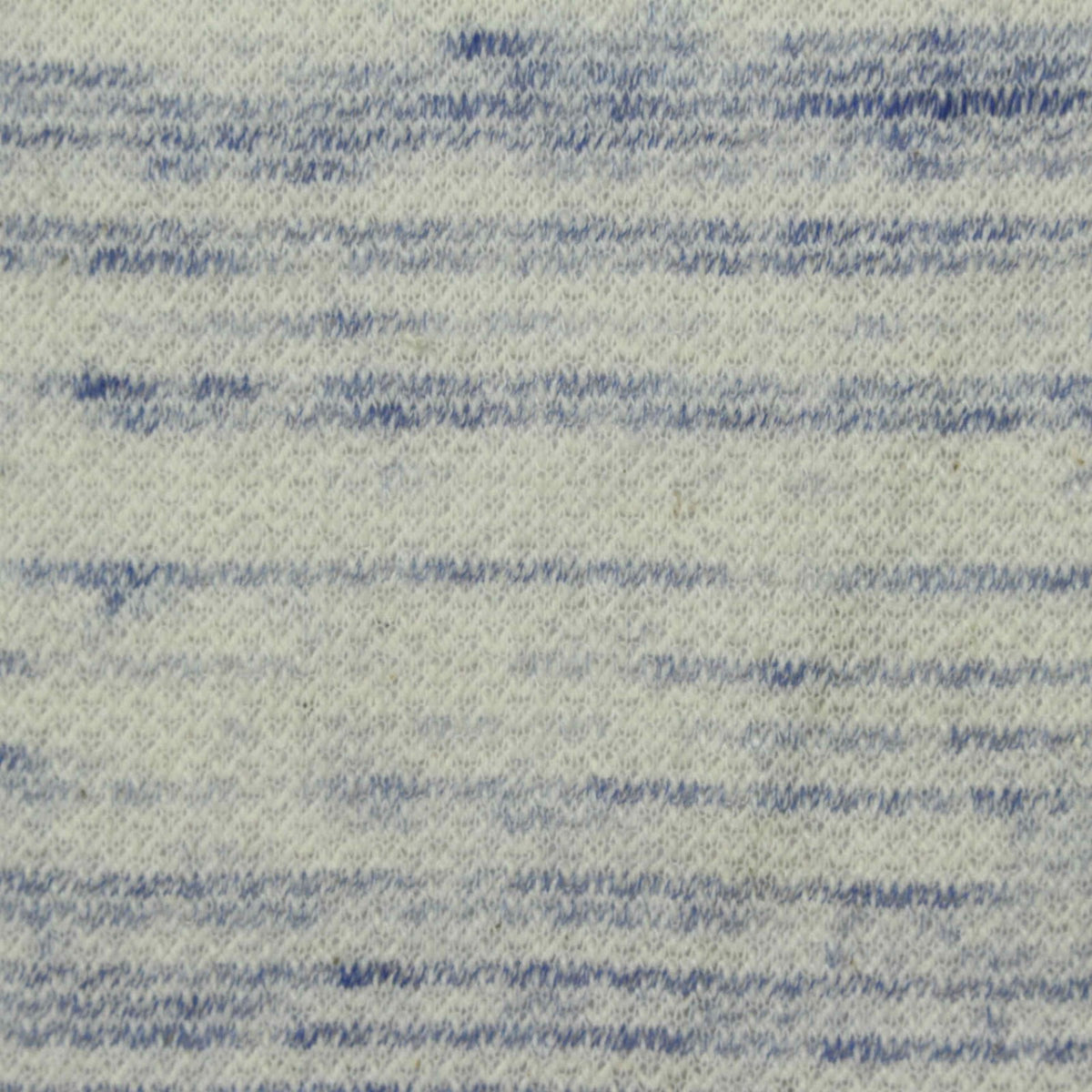 Blue Heathered-Marl French Terry, Poly-Cotton, 165 gsm