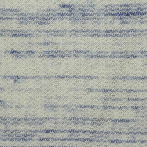Blue Heathered-Marl French Terry, Poly-Cotton, 165 gsm
