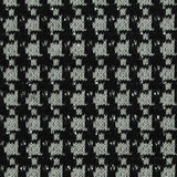 Black Houndstooth Jacquard, Polyester — texture