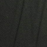 Polyester Stretch French Terry Fabric, 220 gsm, 145 cm — Black