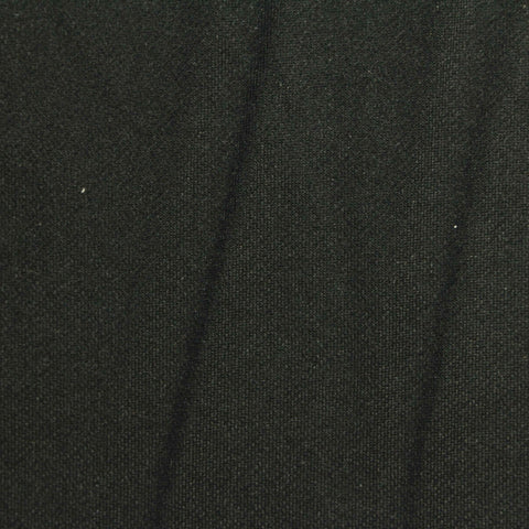 Polyester Stretch French Terry Fabric, 220 gsm, 145 cm — Black