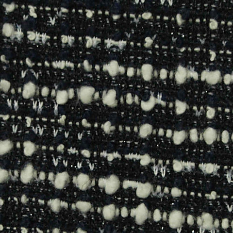 Black Marl Interlock Knit, Poly-Cotton, 240 gsm