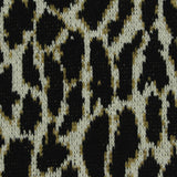 Black Leopard Interlock Knit, Poly-Viscose