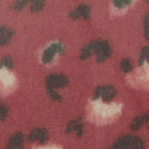 Maroon Leopard Knit, Polyester