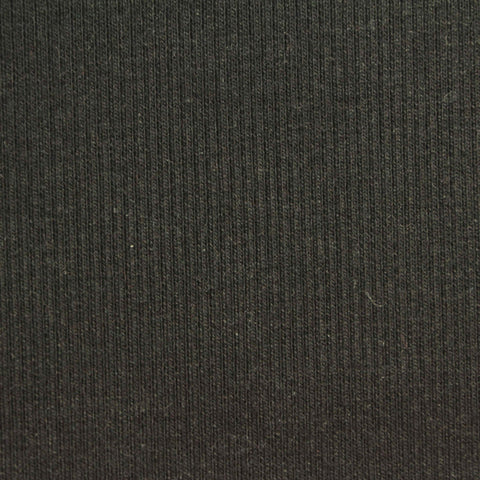 Polyester Cotton Stretch Rib Knit Fabric, 300 gsm, 120 cm — Grey, ref EF-244282